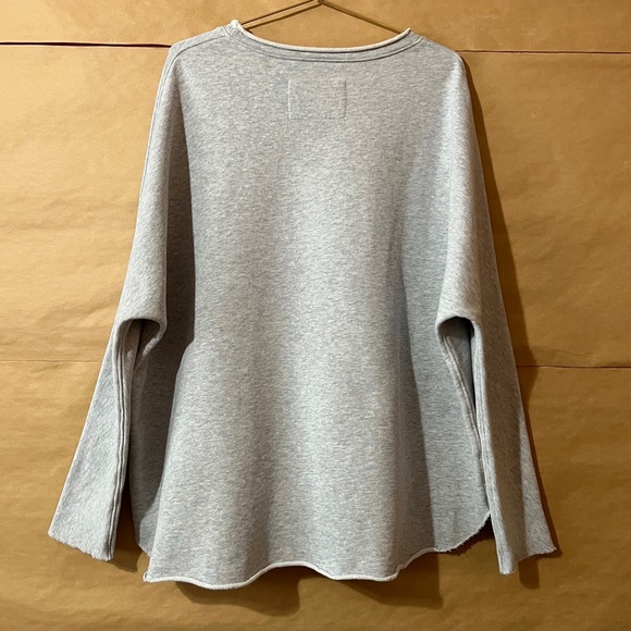 Frank & Eileen | Anna Long Sleeve Capelet Sweatshirt Pullover Grey Size L - Picture 8 of 11